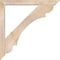 Ekena Millwork Olympic Traditional Smooth Bracket w/ Offset Brace, Douglas Fir, 5 1/2"W x 44"D x 44"H BKT0604X44X44OLY01SDF - alternate 2